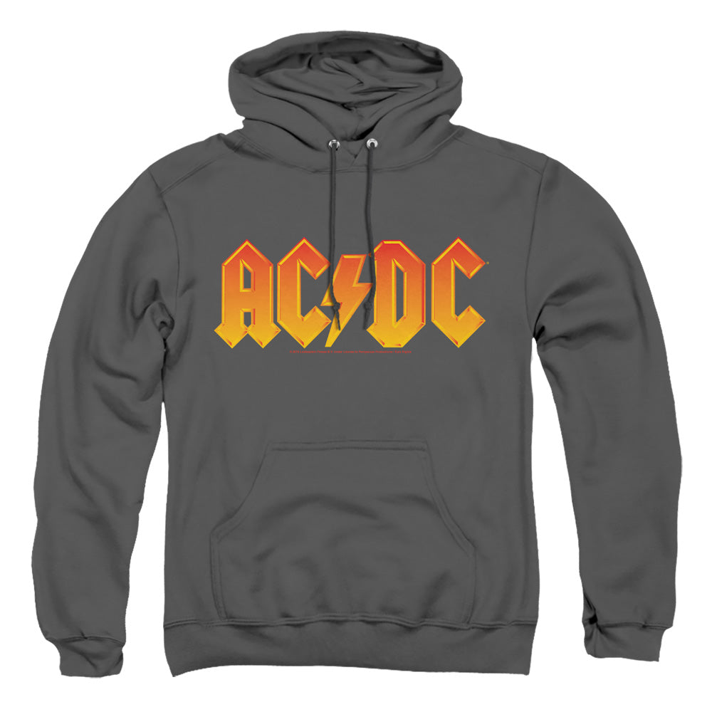 Acdc Logo Mens Hoodie Charcoal