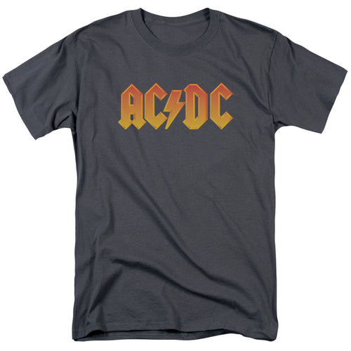 Acdc Logo Mens T Shirt Charcoal