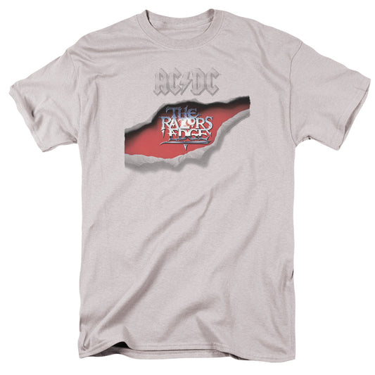Acdc Razors Edge Mens T Shirt Silver