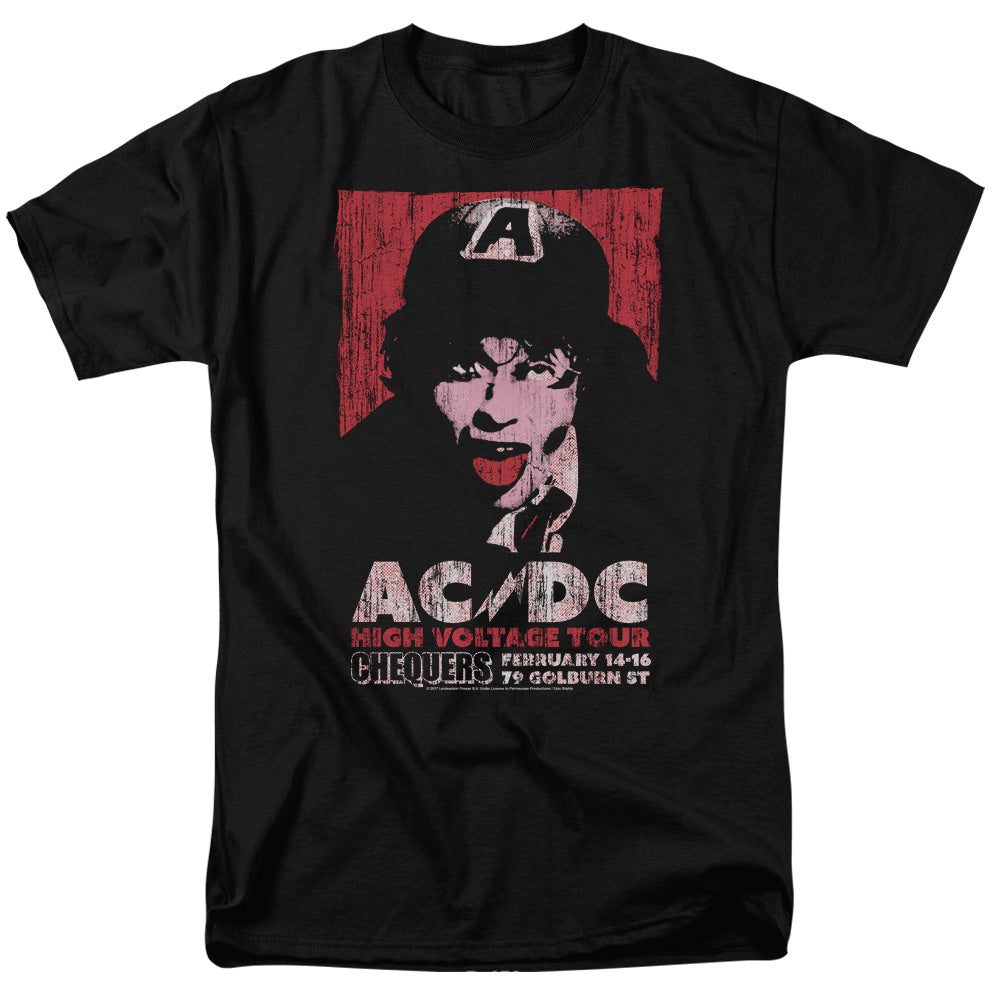 Acdc High Voltage Live 1975 Mens T Shirt Black