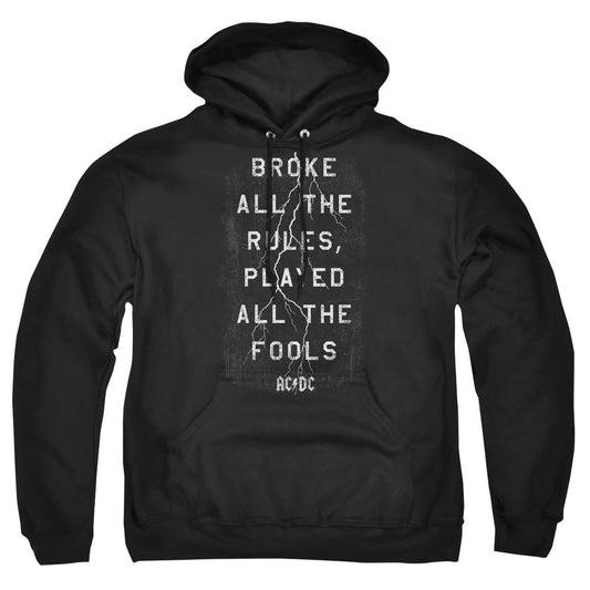 Acdc Struck Mens Hoodie Black