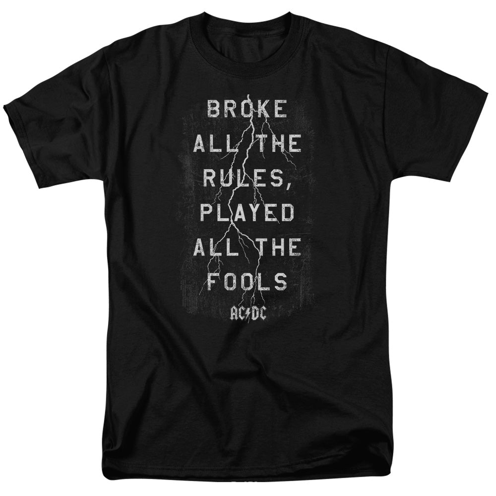 Acdc Struck Mens T Shirt Black