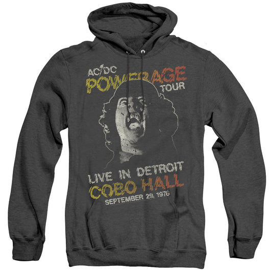 Acdc Powerage Tour Heather Mens Hoodie Black