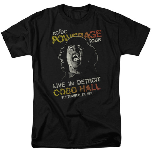 Acdc Powerage Tour Mens T Shirt Black