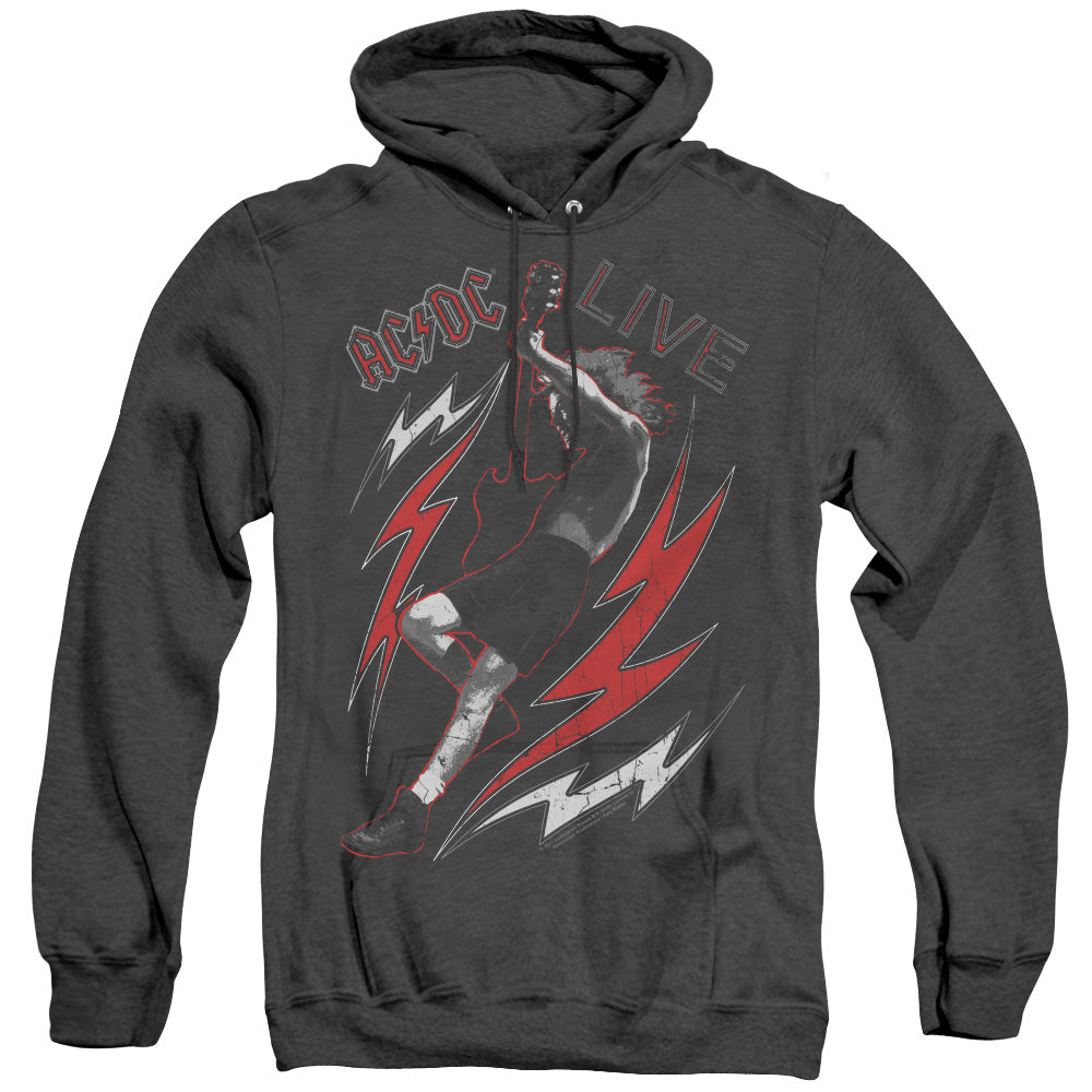 Acdc Live Heather Mens Hoodie Black
