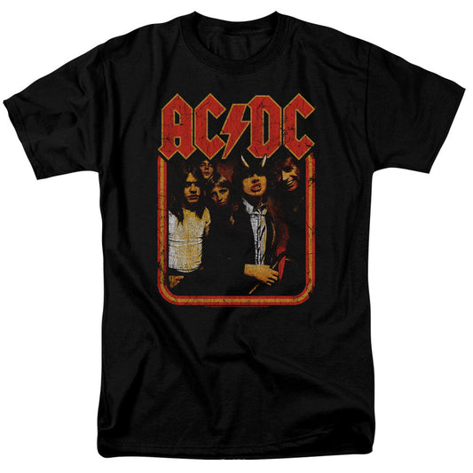 Acdc Group Distressed Mens T Shirt Black