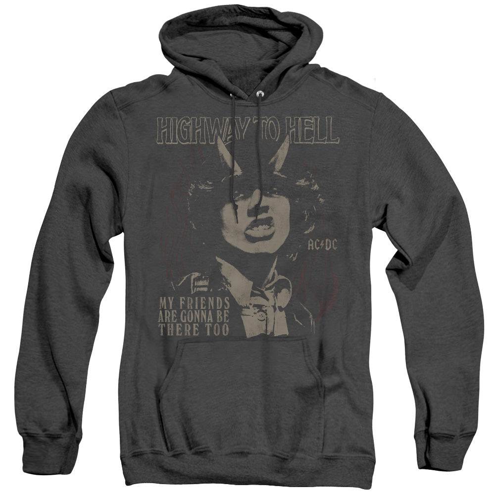 Acdc My Friends Heather Mens Hoodie Black