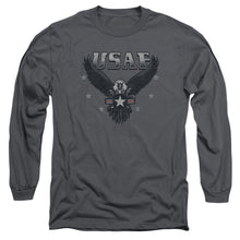 Load image into Gallery viewer, Air Force Incoming Mens Long Sleeve Shirt Charcoal
