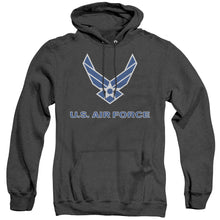 Load image into Gallery viewer, Air Force Logo Heather Mens Hoodie Black
