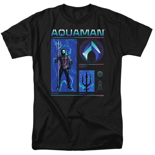 Aquaman And The Lost Kingdom Aquaman Stats Mens T Shirt Black