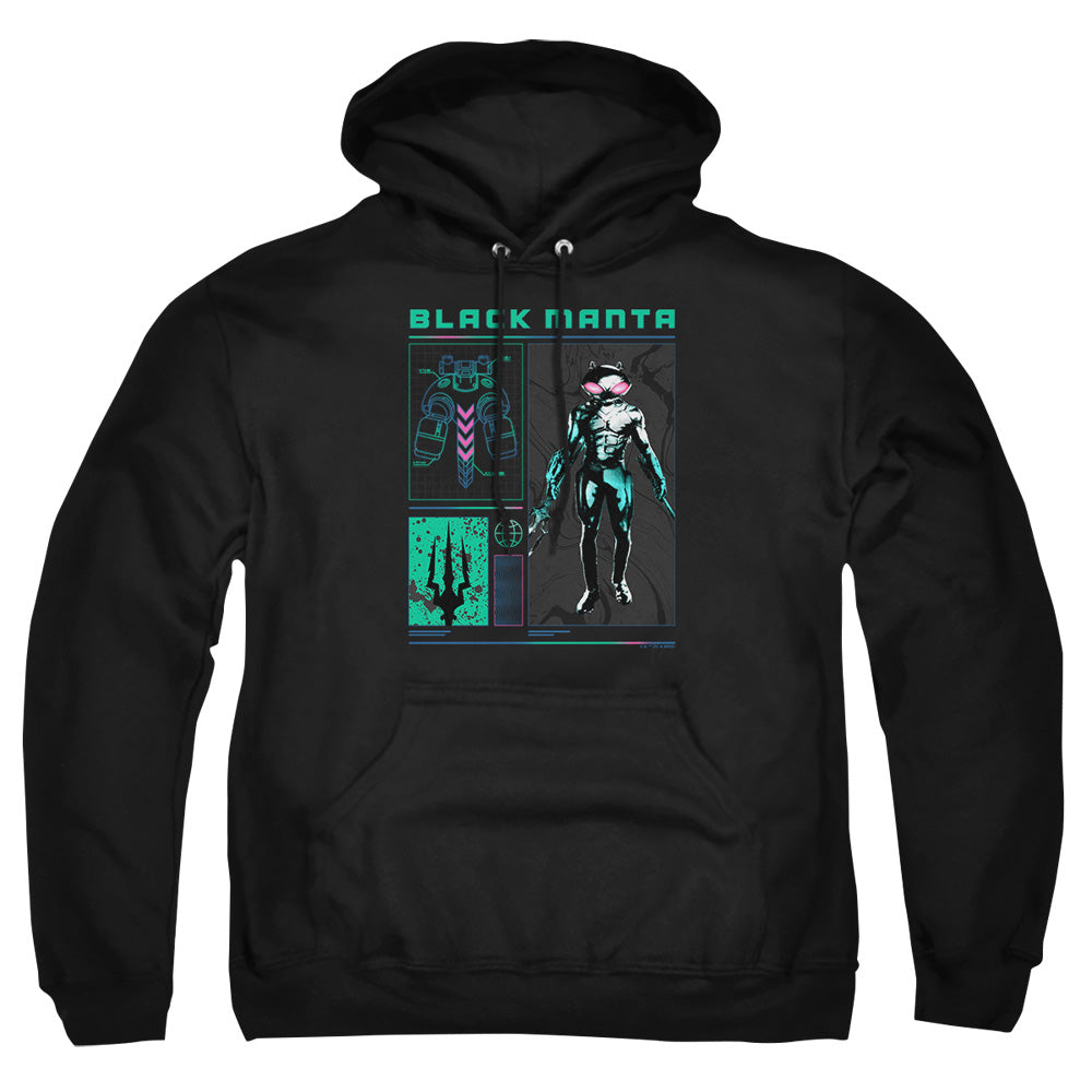 Aquaman And The Lost Kingdom Black Manta Stats Mens Hoodie Black