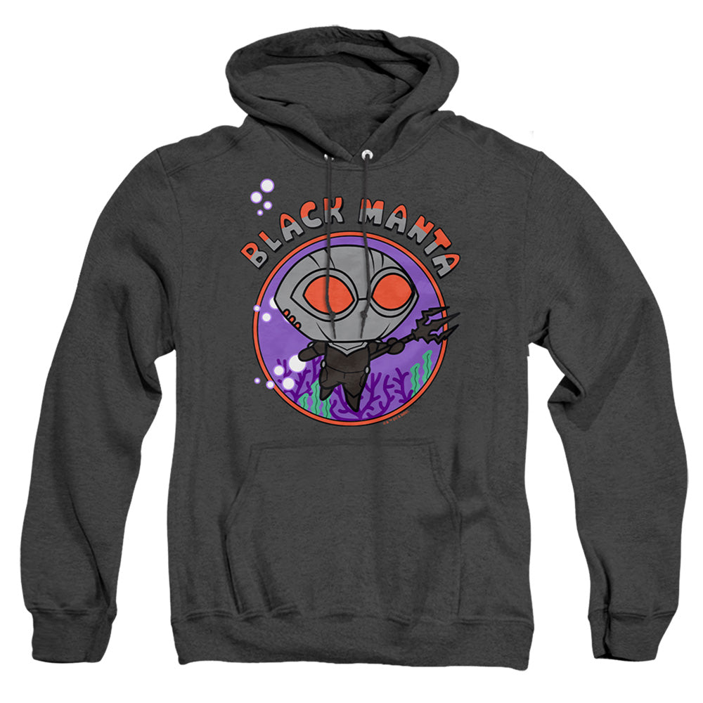 Aquaman And The Lost Kingdom Chibi Black Manta Heather Mens Hoodie Black