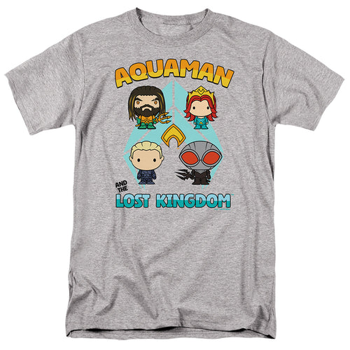 Aquaman And The Lost Kingdom Character Lineup Mens T Shirt Athletic Heather