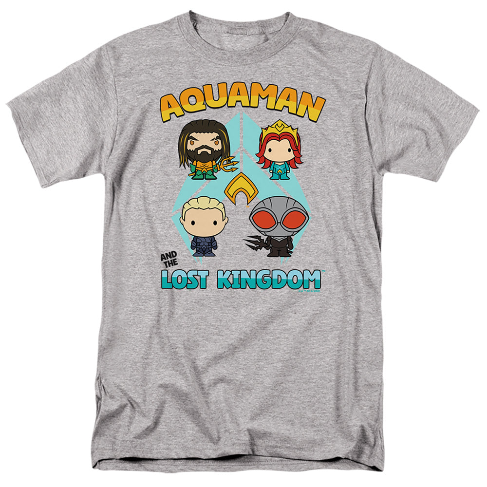 Aquaman And The Lost Kingdom Character Lineup Mens T Shirt Athletic Heather