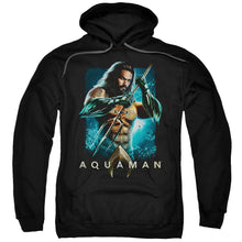 Load image into Gallery viewer, Aquaman Movie Trident Mens Hoodie Black
