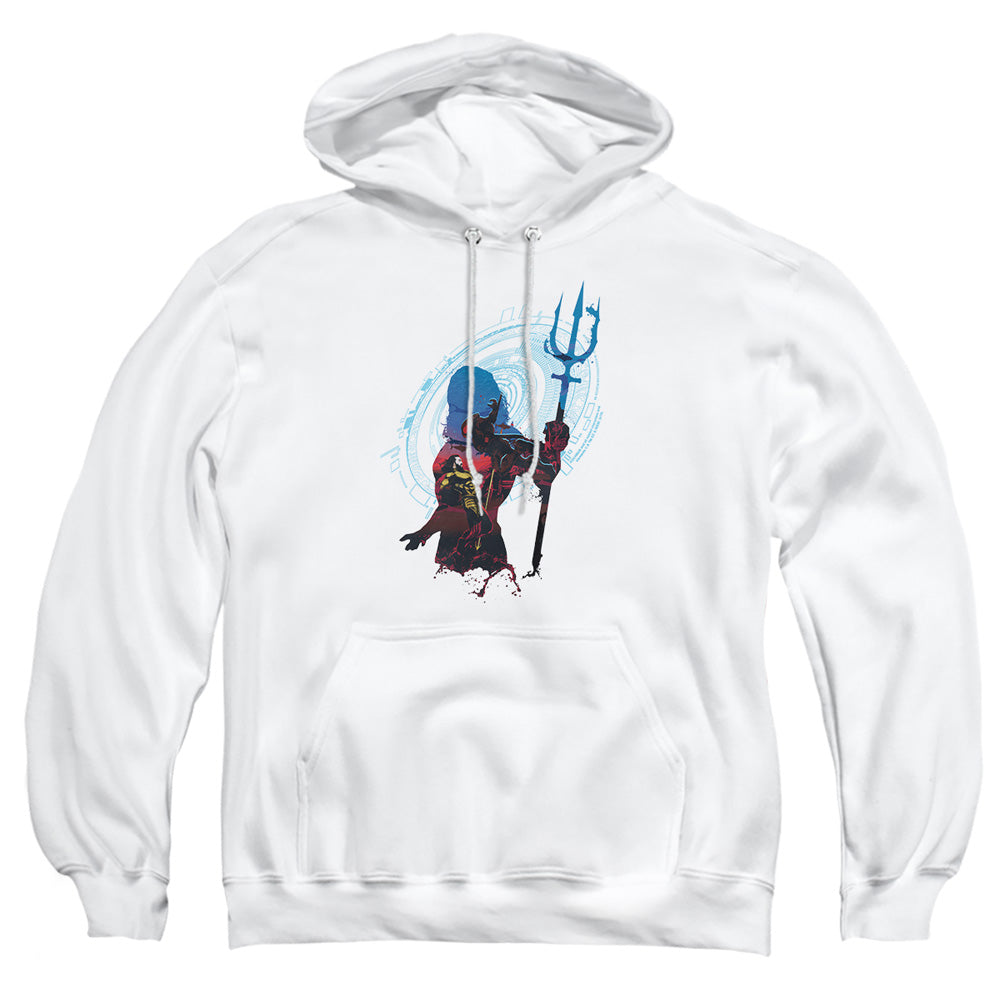 Aquaman Movie Silhouette Mens Hoodie White
