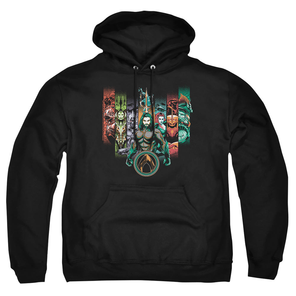 Aquaman Movie Unite The Kingdoms Mens Hoodie Black