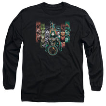 Load image into Gallery viewer, Aquaman Movie Unite The Kingdoms Mens Long Sleeve Shirt Black

