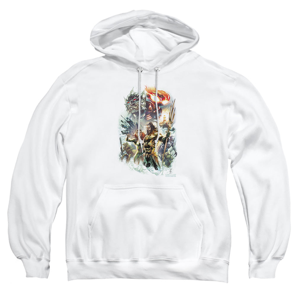 Aquaman Movie King Of Atlantis Mens Hoodie White