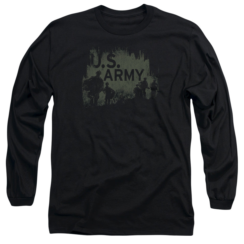 Army Soldiers Mens Long Sleeve Shirt Black
