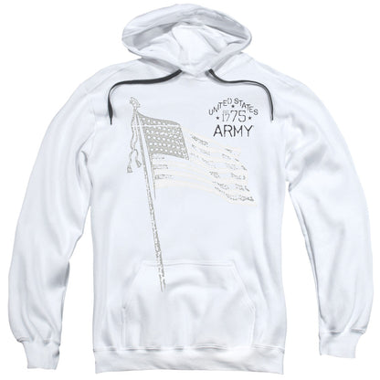 Army Tristar Mens Hoodie White