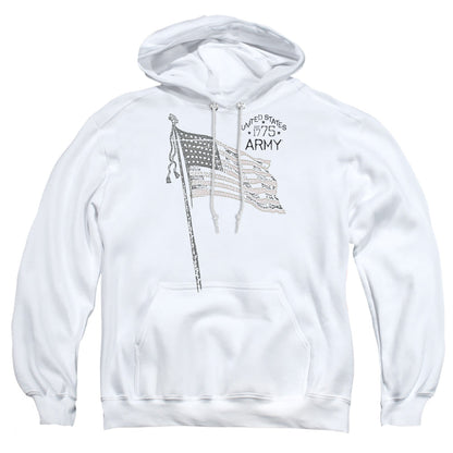 Army Tristar Mens Hoodie White