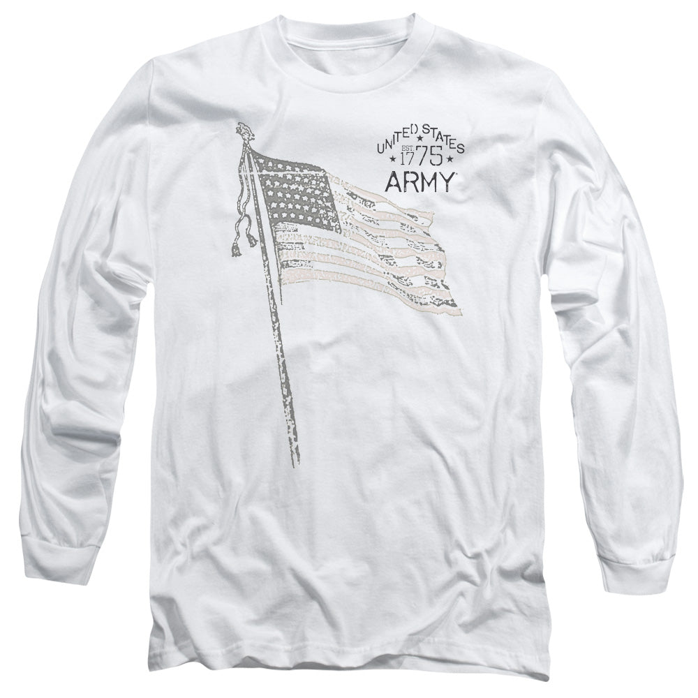 Army Tristar Mens Long Sleeve Shirt White