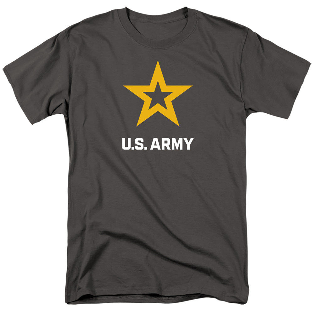 Army Logo Mens T Shirt Charcoal