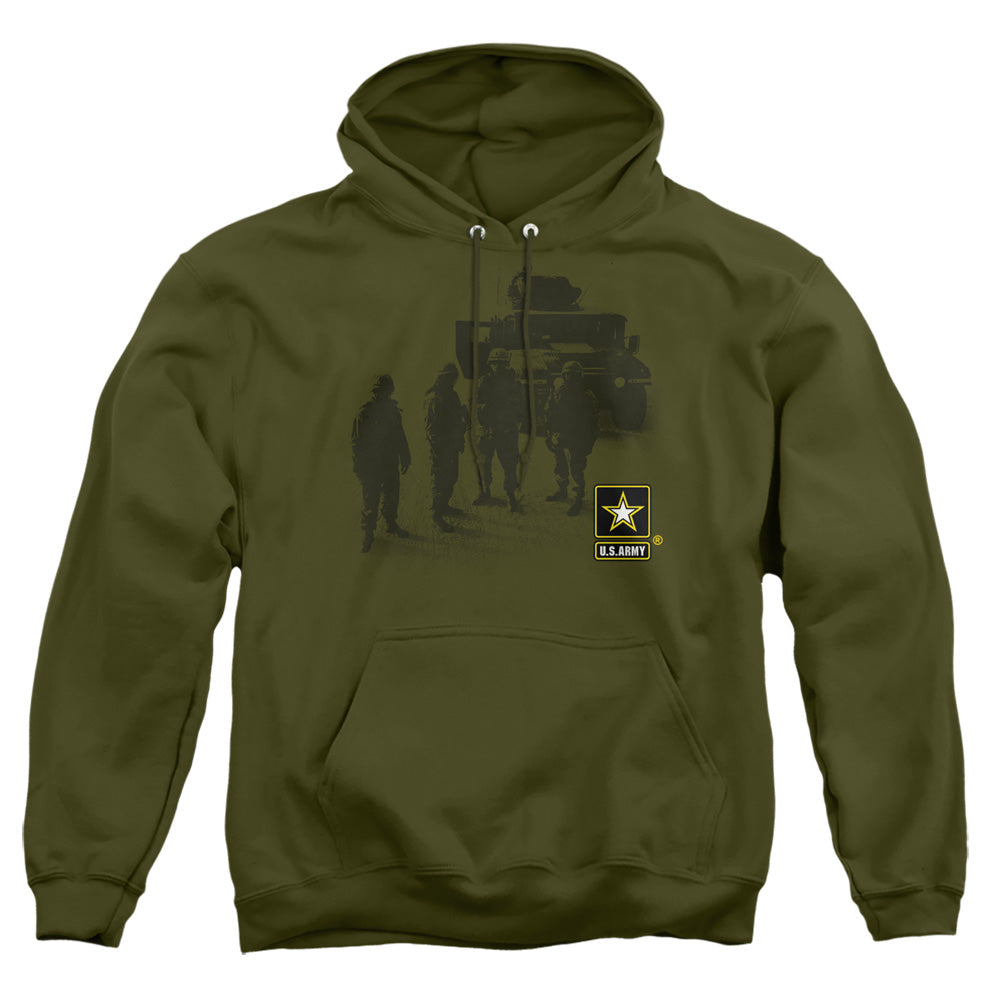 Army Strong Mens Hoodie Military Green