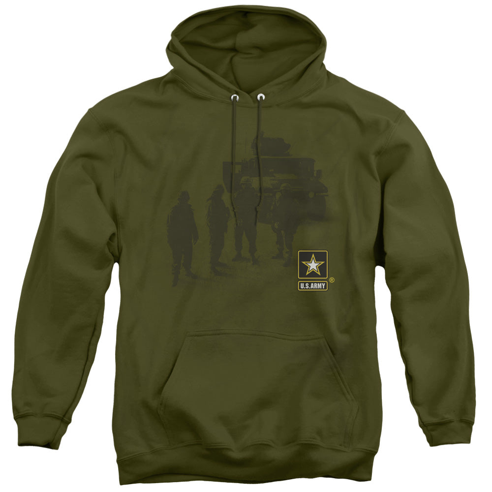 Army Strong Mens Hoodie Military Green