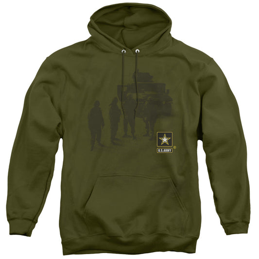 Army Strong Mens Hoodie Military Green