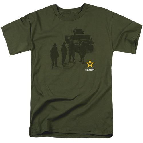 Army Strong Mens T Shirt Military Green