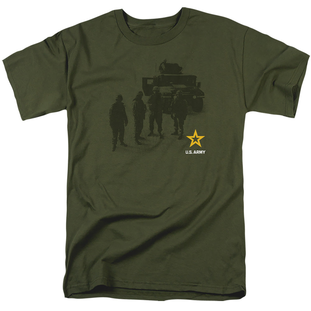 Army Strong Mens T Shirt Military Green