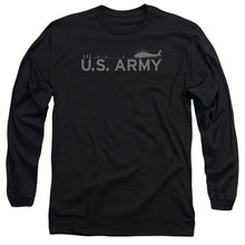 Load image into Gallery viewer, Army Helicopter Mens Long Sleeve Shirt Black
