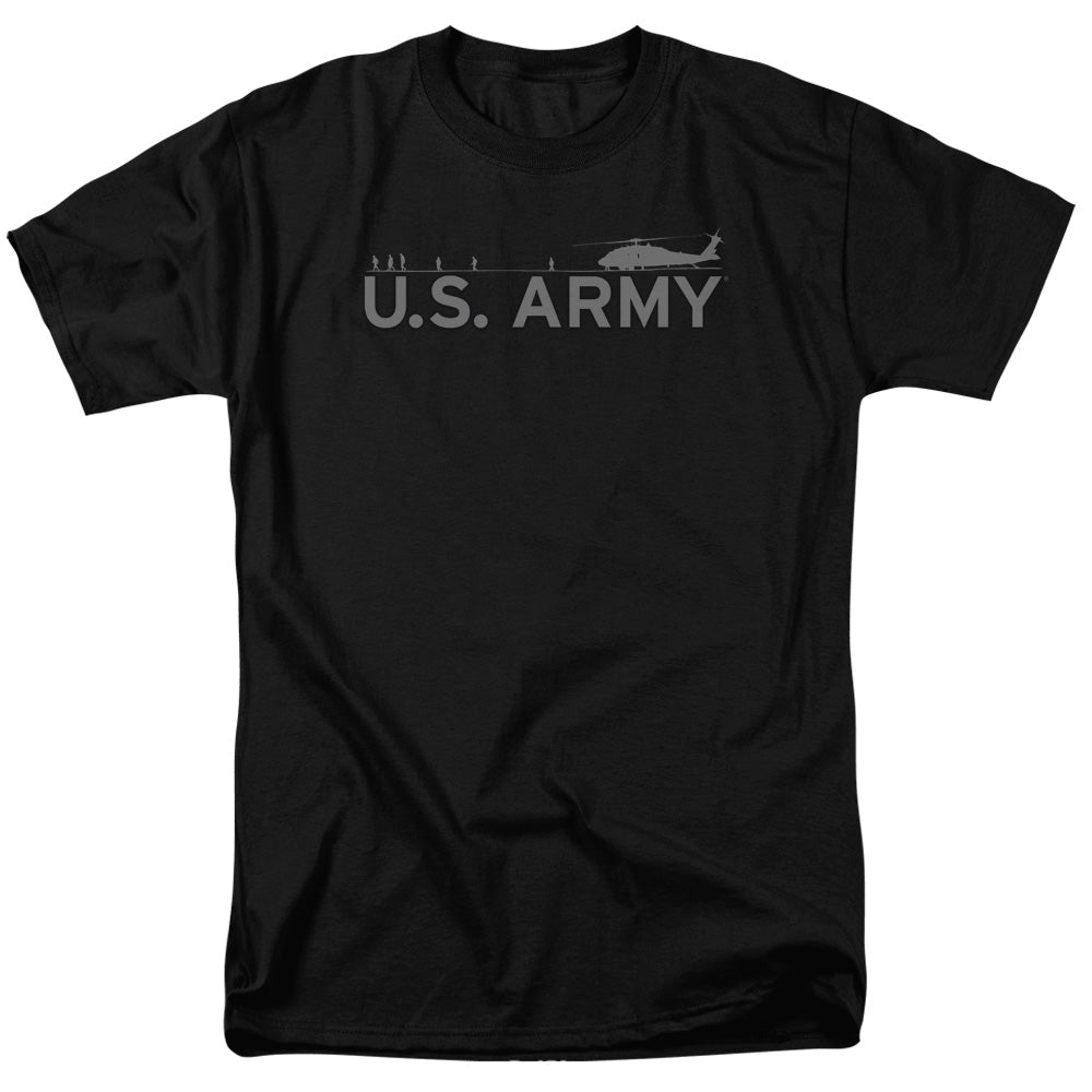 Army Helicopter Mens T Shirt Black
