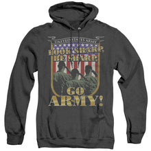 Load image into Gallery viewer, Army Go Army Heather Mens Hoodie Black
