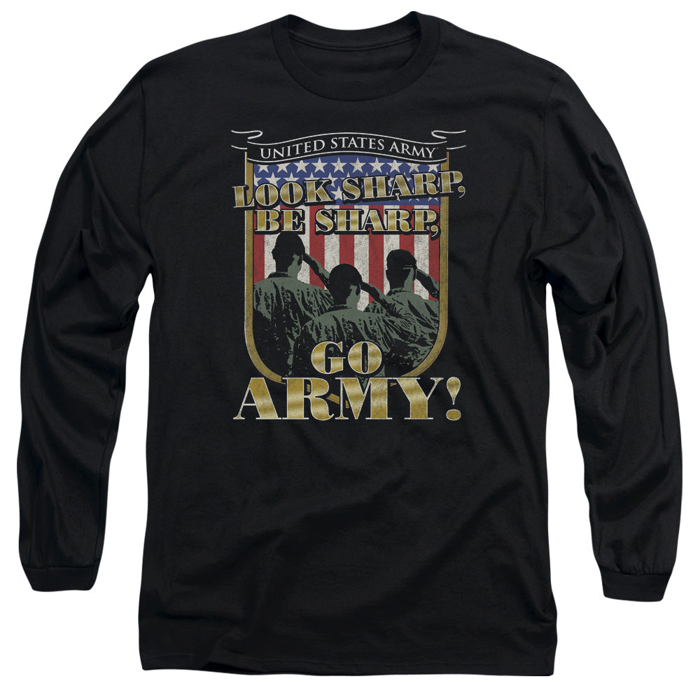 Army Go Army Mens Long Sleeve Shirt Black