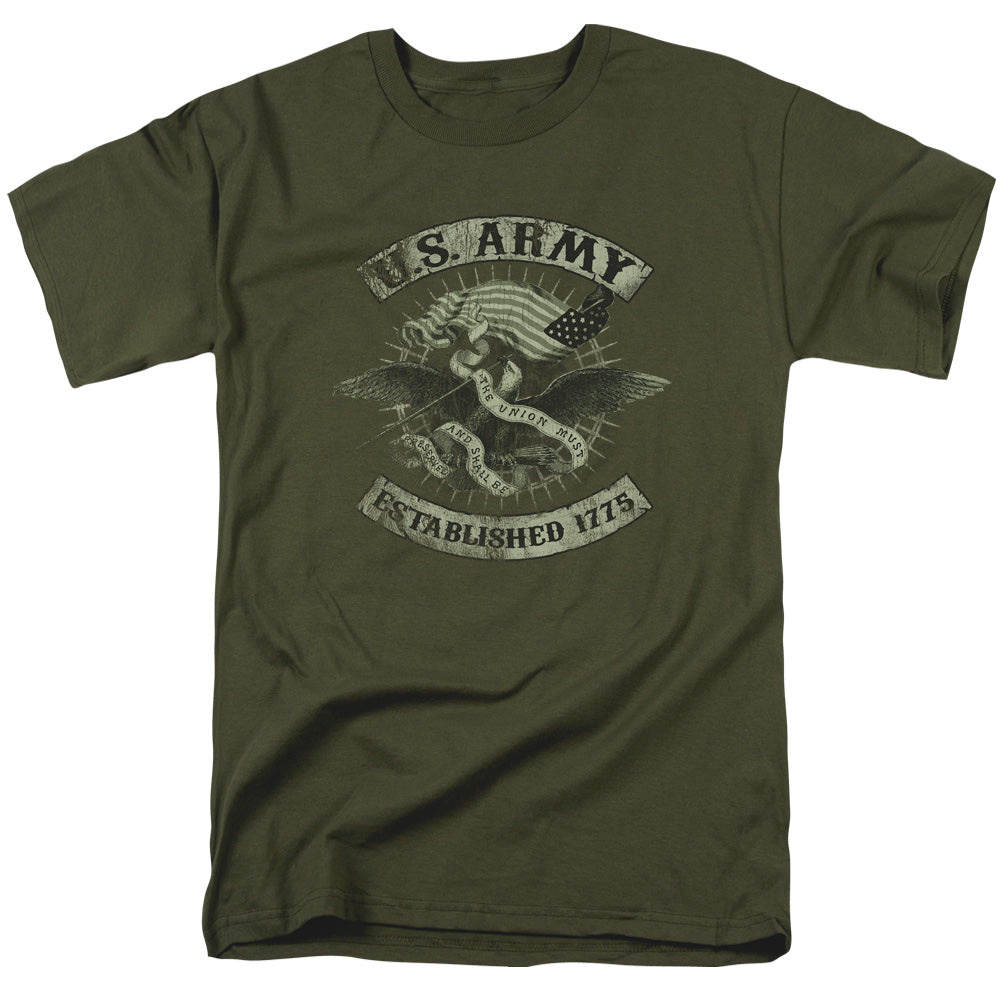Army Union Eagle Mens T Shirt Military Green