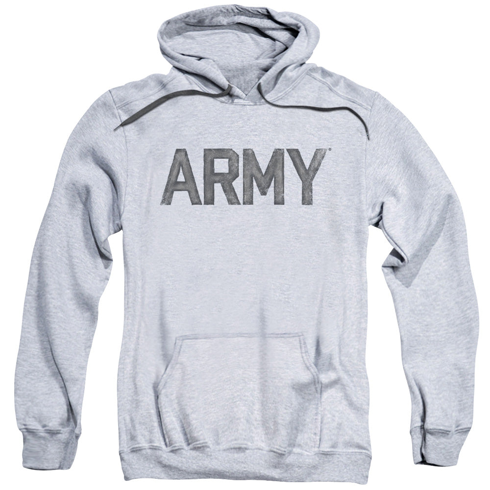 Army Star Mens Hoodie Athletic Heather