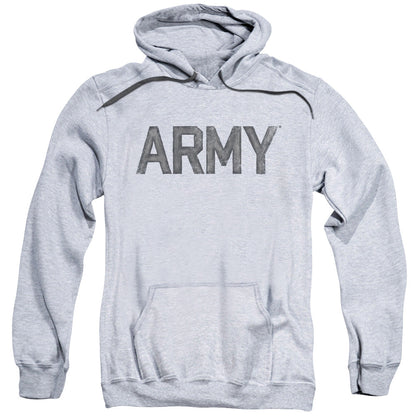 Army Star Mens Hoodie Athletic Heather
