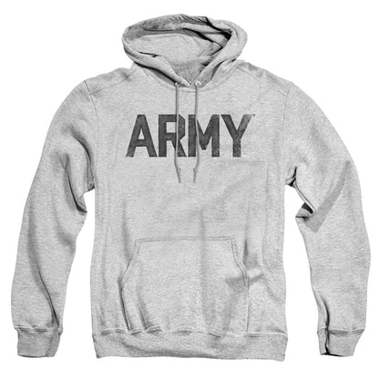 Army Star Mens Hoodie Athletic Heather