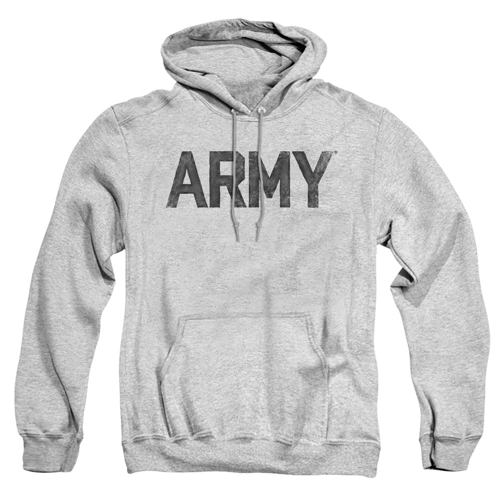 Army Star Mens Hoodie Athletic Heather