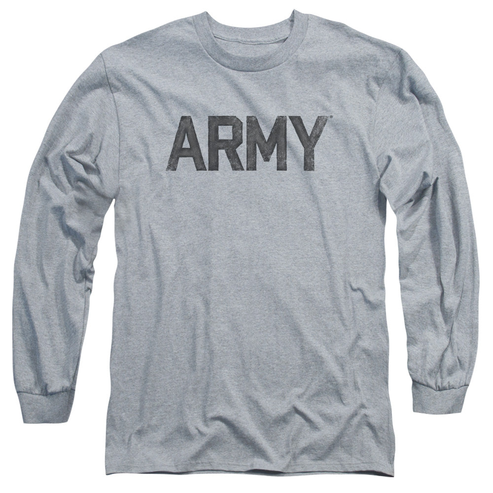 Army Star Mens Long Sleeve Shirt Athletic Heather