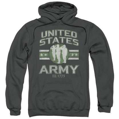 Army United States Army Mens Hoodie Charcoal