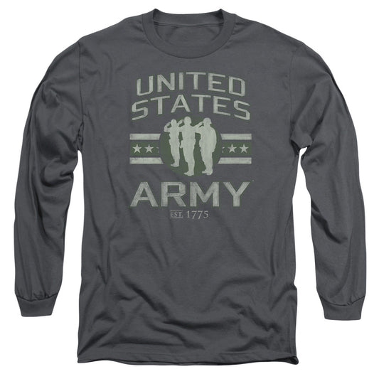 Army United States Army Mens Long Sleeve Shirt Charcoal