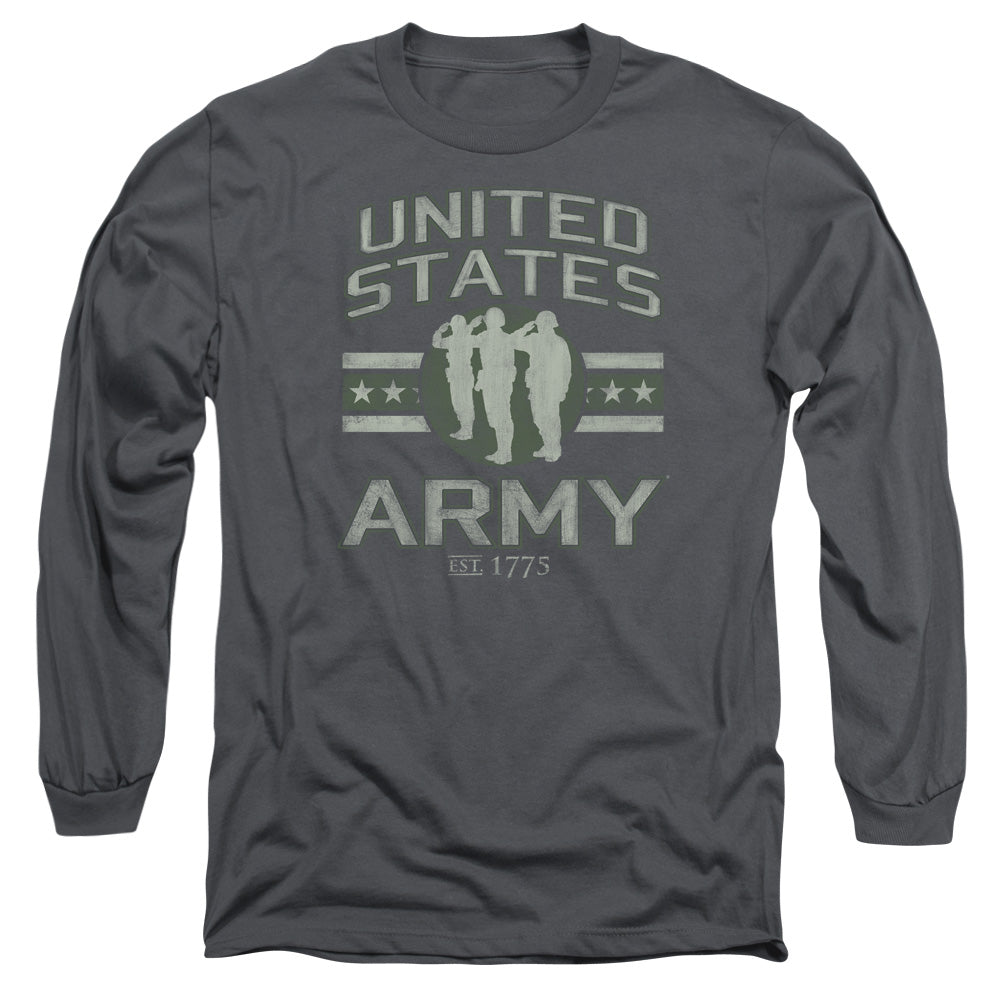 Army United States Army Mens Long Sleeve Shirt Charcoal