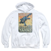 Load image into Gallery viewer, Army Treat Em Rough Mens Hoodie White
