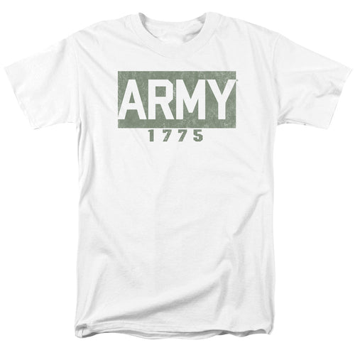 Army Block Mens T Shirt White