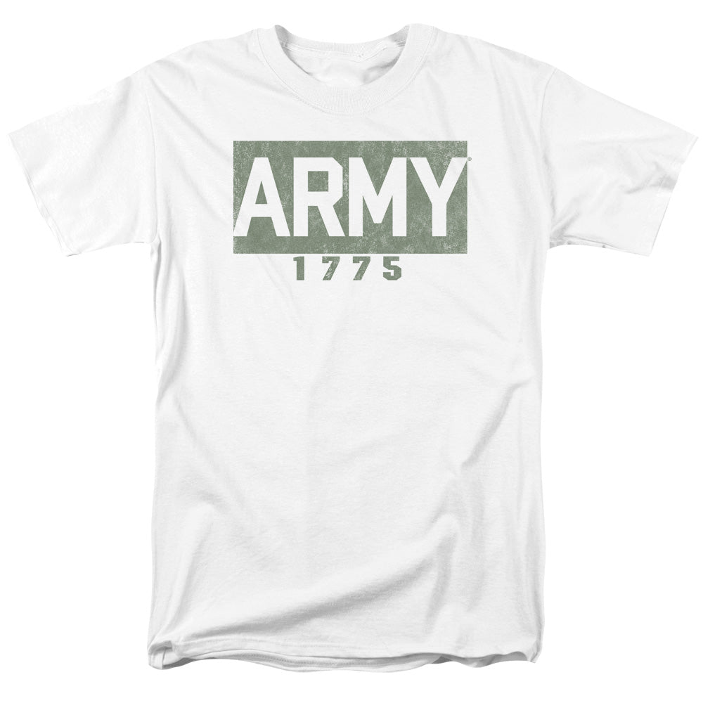 Army Block Mens T Shirt White