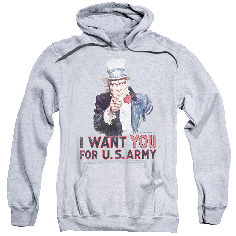 Army I Want You Mens Hoodie Athletic Heather
